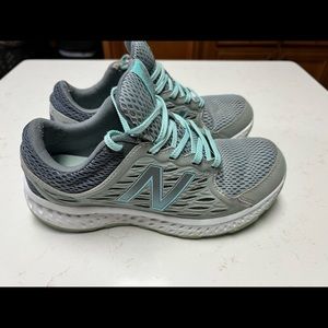 New Balance 420 V3 Womens W420LS3 Gray Teal Lace Up Low Running Shoes Size 6